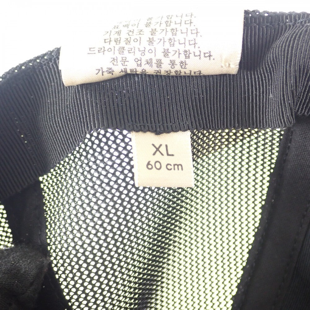 グッチ GUCCI パッチ付きベースボール 701324 4HAOY 1060 キャップ コットン ブラック メンズ レディース【中古】【Aランク】