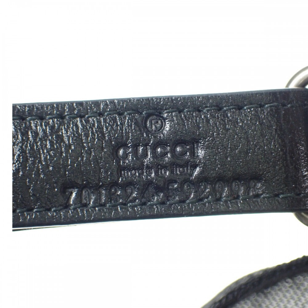 グッチ GUCCI パッチ付きベースボール 701324 4HAOY 1060 キャップ コットン ブラック メンズ レディース【中古】【Aランク】