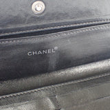 シャネル CHANEL ニュートラベルライン A15788 長財布 ナイロン レザー ブラック レディース【中古】【ABランク】