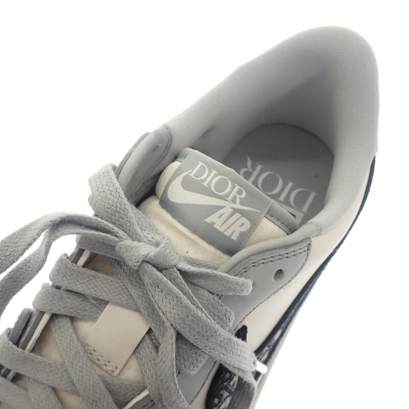 ディオール Dior Dior ディオール ナイキ NIKE 1 LOW OG エアジョーダン ワン ロー 世界8500足 限定 CN8608-002 スニーカー ブラック グレー ホワイト 27.0cm メンズ【中古】【Sランク】