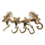 グッチ GUCCI スクリプトロゴシングル 680267_J1D50_8031 イヤリング GP ゴールド レディース【中古】【Aランク】