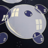 エルメス HERMES カレ90 bal de bulles シャボン玉 スカーフ シルク ネイビー レディース【中古】【Aランク】