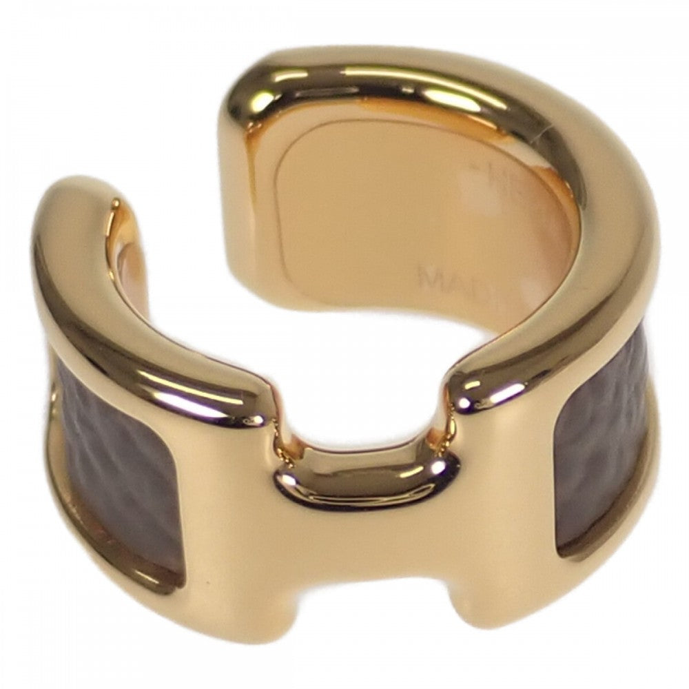 エルメス HERMES オランプPM イヤーカフ H010734CC18 イヤリング ヴォーエプソン エトゥープ ゴールド レディース【中古】【Aランク】