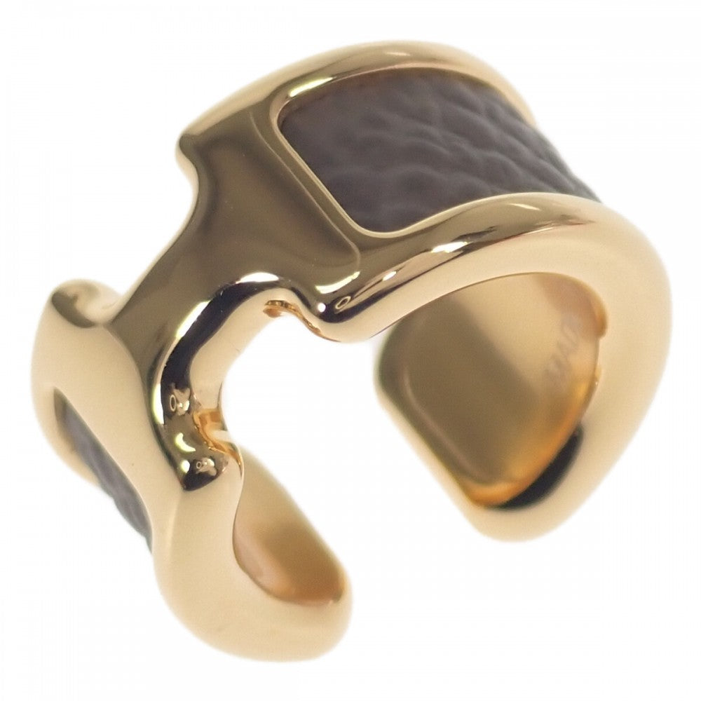 エルメス HERMES オランプPM イヤーカフ H010734CC18 イヤリング ヴォーエプソン エトゥープ ゴールド レディース【中古】【Aランク】