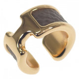 エルメス HERMES オランプPM イヤーカフ H010734CC18 イヤリング ヴォーエプソン エトゥープ ゴールド レディース【中古】【Aランク】