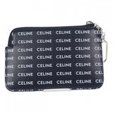 セリーヌ CELINE フック付きコイン&カードポーチ 10B772DTN.38AW コインケース PVC ブラック シルバー金具 レディース【中古】【Aランク】