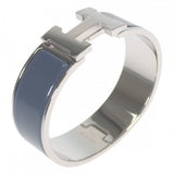 エルメス HERMES クリッククラックH バングル エナメル アルドワーズ シルバー金具 メンズ レディース【中古】【Aランク】