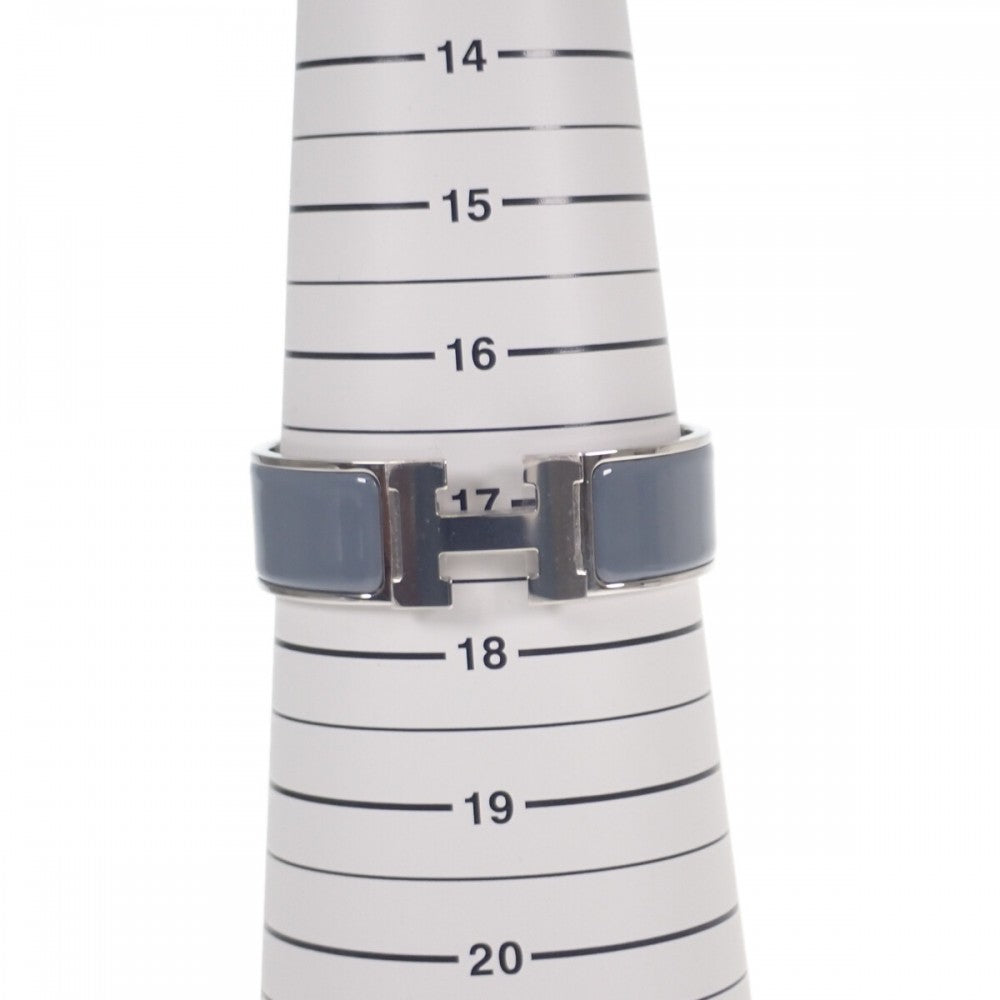 エルメス HERMES クリッククラックH バングル エナメル アルドワーズ シルバー金具 メンズ レディース【中古】【Aランク】