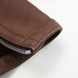 ルイヴィトン LOUIS VUITTON ムートンライダース 50 ライダースジャケット ムートン コットン ブラウン メンズ【中古】【ABランク】