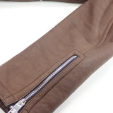 ルイヴィトン LOUIS VUITTON ムートンライダース 50 ライダースジャケット ムートン コットン ブラウン メンズ【中古】【ABランク】