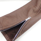 ルイヴィトン LOUIS VUITTON ムートンライダース 50 ライダースジャケット ムートン コットン ブラウン メンズ【中古】【ABランク】