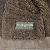 ルイヴィトン LOUIS VUITTON ムートンライダース 50 ライダースジャケット ムートン コットン ブラウン メンズ【中古】【ABランク】
