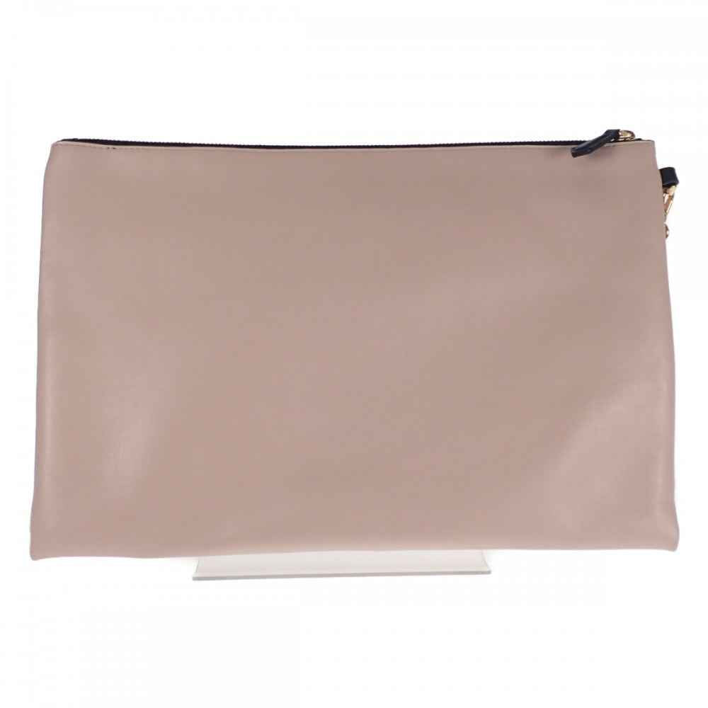 フェンディ FENDI フラットポーチ ラージ 8N0178 AEHR クラッチバッグ クラッチバッグ カーフ ピンク メンズ レディース【中古】【ABランク】