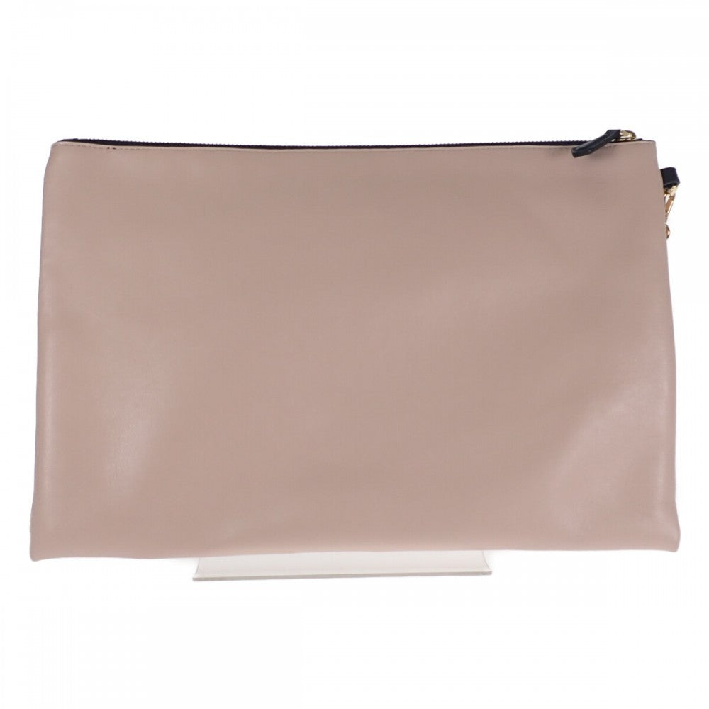 フェンディ FENDI フラットポーチ ラージ 8N0178 AEHR クラッチバッグ クラッチバッグ カーフ ピンク メンズ レディース【中古】【ABランク】