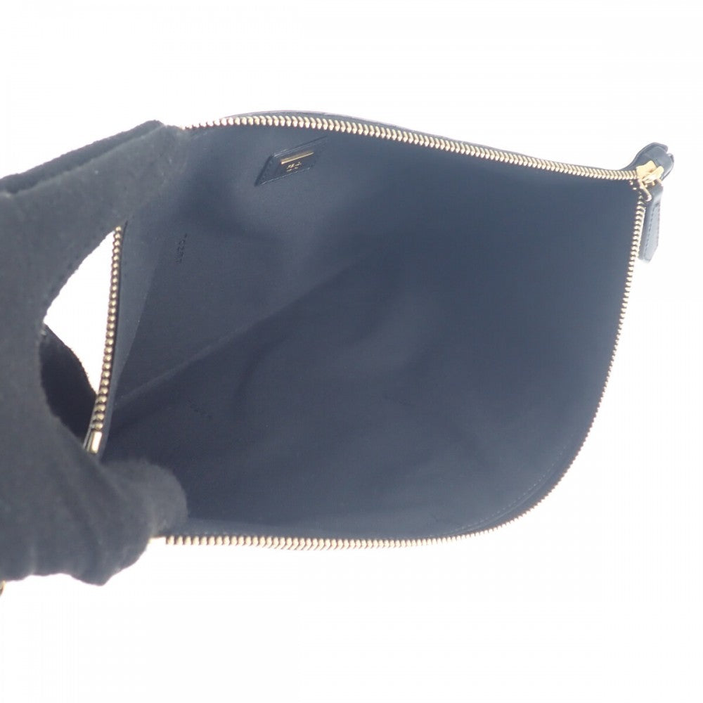 フェンディ FENDI フラットポーチ ラージ 8N0178 AEHR ポーチ クラッチバッグ カーフ ピンク メンズ レディース【中古】【ABランク】