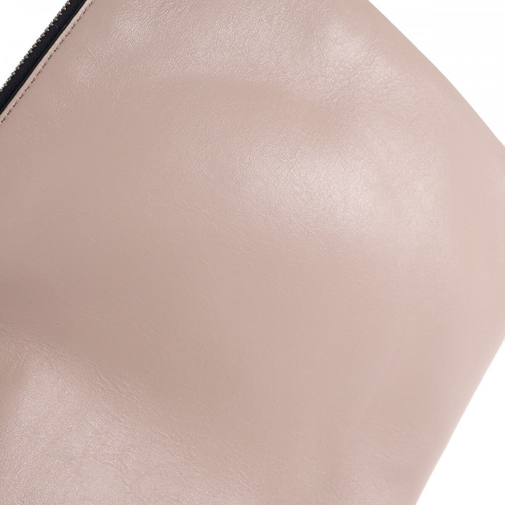 フェンディ FENDI フラットポーチ ラージ 8N0178 AEHR ポーチ クラッチバッグ カーフ ピンク メンズ レディース【中古】【ABランク】