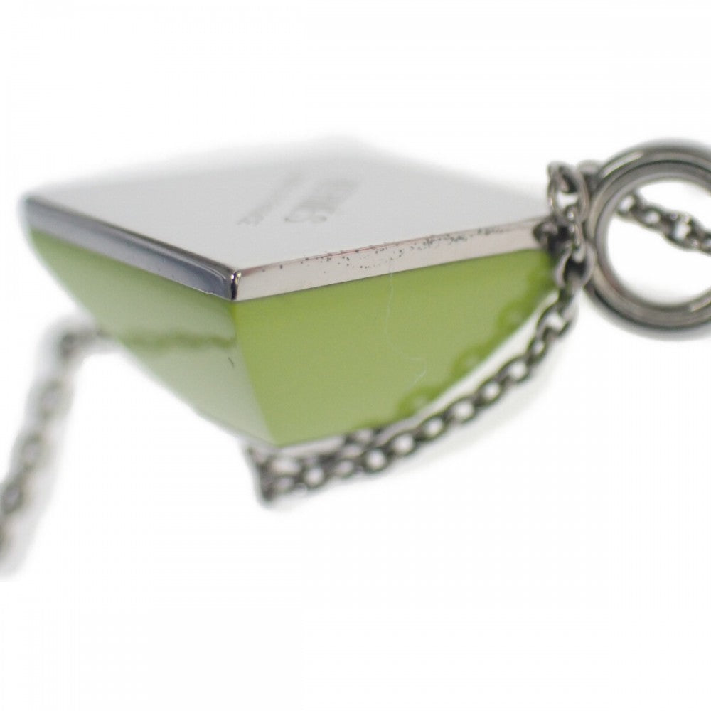 エルメス HERMES メドールキュピドン ネックレス メタル アニスグリーン シルバー レディース【中古】【ABランク】