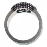 グッチ GUCCI インターロッキングG 645572_J8410_8136 リング シルバー925 ターコイズエナメル レディース【中古】【ABランク】