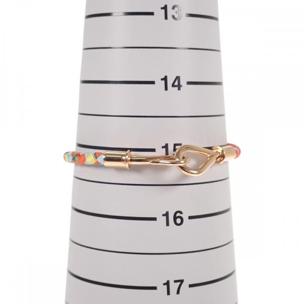 愛馬仕 HERMES JUMBO 手鍊 絲綢 熱帶色彩 玫瑰金 女士【中古】【A級品】