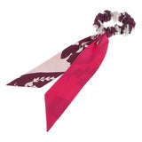 エルメス HERMES シュシュ ベッラ ヘアアクセサリー シルク パープル ホワイト ピンク レディース【中古】【Aランク】