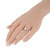 デザイン ジュエリー ミステリーセッティング リング Pt900プラチナ 11号 ダイヤモンド レディース【中古】【Aランク】