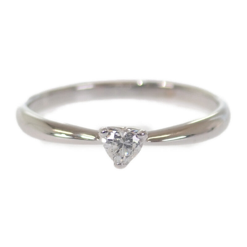 K18WG デザインジュエリー ハートシェイプ リング K18ホワイトゴールド 10号 ダイヤモンド レディース【中古】【Aランク】