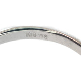 K18WG デザインジュエリー ハートシェイプ リング K18ホワイトゴールド 10号 ダイヤモンド レディース【中古】【Aランク】