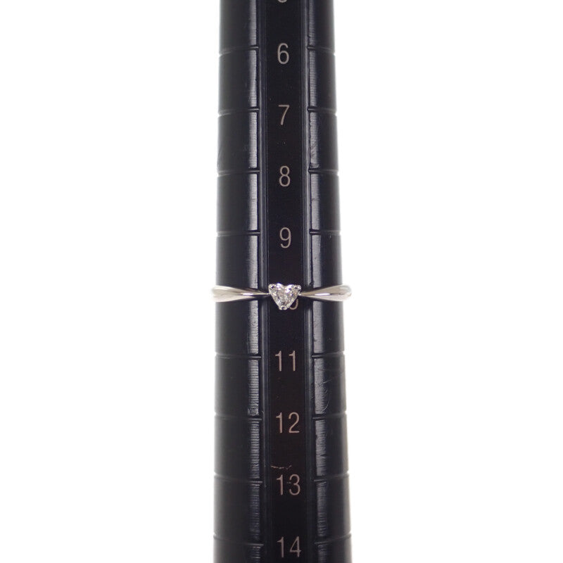 K18WG デザインジュエリー ハートシェイプ リング K18ホワイトゴールド 10号 ダイヤモンド レディース【中古】【Aランク】