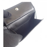 ディオール Dior コインケース付きウォレット 2ESBC027VPD_H03E 二つ折り財布 カーフ ブラック メンズ【中古】【SAランク】