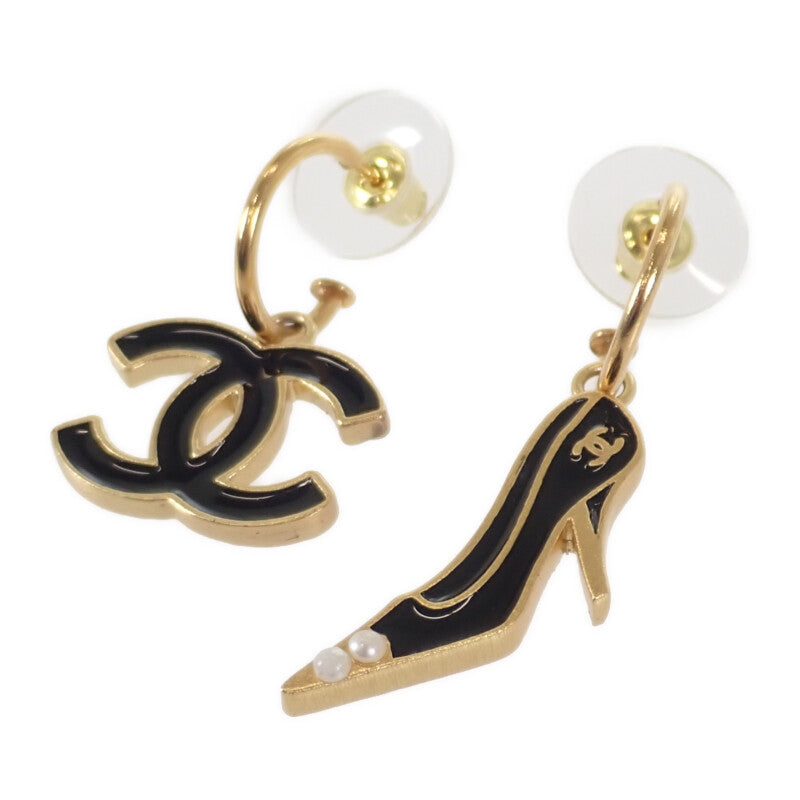 シャネル CHANEL ココマーク パンプスモチーフ ピアス GP フェイクパール ゴールド レディース【中古】【ABランク】