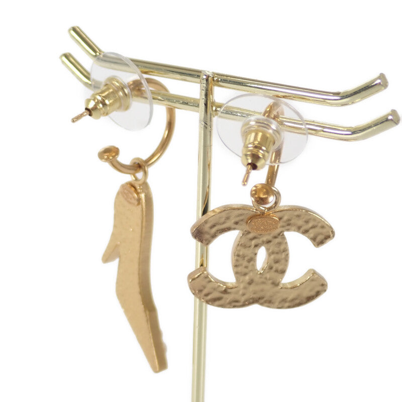 シャネル CHANEL ココマーク パンプスモチーフ ピアス GP フェイクパール ゴールド レディース【中古】【ABランク】