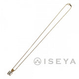 【中古】 デザイン ジュエリー クッション モディファイド ネックレス K18イエローゴールド レディース【Aランク】