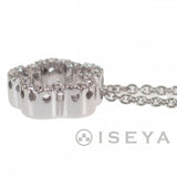 【中古】 デザイン ジュエリー ネックレス K18ホワイトゴールド ダイヤモンド レディース【Aランク】