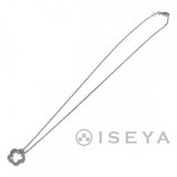 【中古】 デザイン ジュエリー ネックレス K18ホワイトゴールド ダイヤモンド レディース【Aランク】