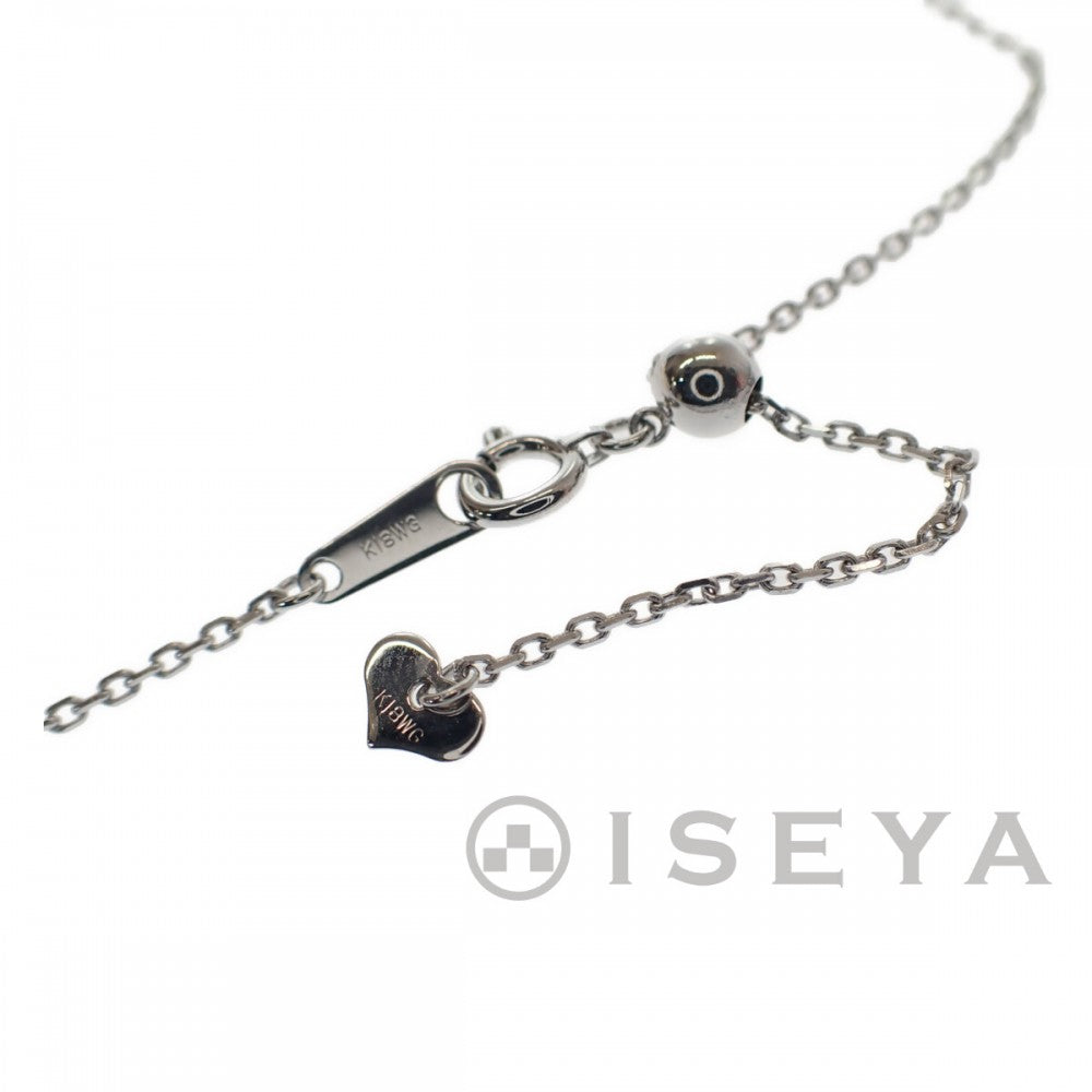 デザイン ジュエリー アンカー 錨 ネックレス K18ホワイトゴールド ダイヤモンド レディース【中古】【Aランク】