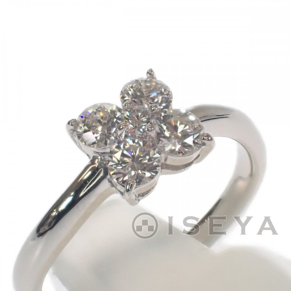 デザイン ジュエリー 11号 リング Pt900プラチナ ダイヤモンド レディース【中古】【Aランク】