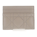 ディオール Dior カードホルダー DIOR CARO S5130UWHC_M116 カードケース カーフ ベージュ ゴールド金具 レディース【中古】【SAランク】