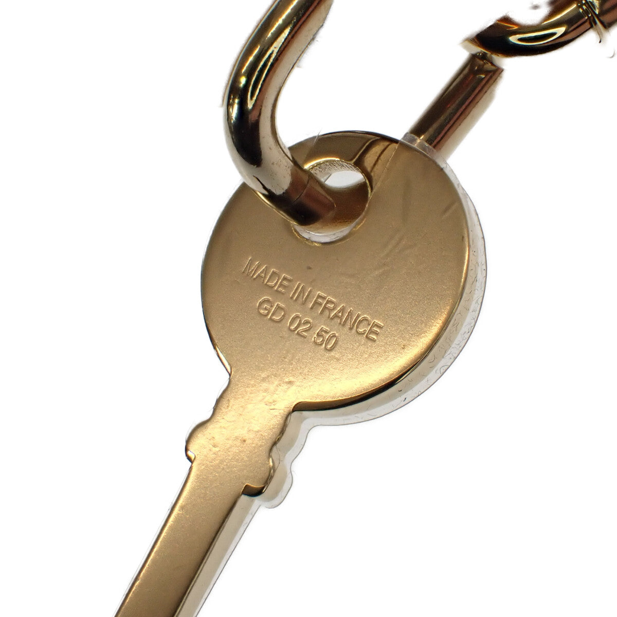 エルメス HERMES アミュレット パドロックGM ネックレス バッファローホーン ブラウン ゴールド レディース【中古】【SAランク】