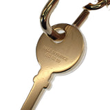 エルメス HERMES アミュレット パドロックGM ネックレス バッファローホーン ブラウン ゴールド レディース【中古】【SAランク】