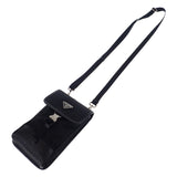 プラダ PRADA フォンケース スマホ 2ZH109 ショルダーバッグ ナイロン サフィアーノ ブラック レディース【中古】【Aランク】