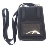 プラダ PRADA フォンケース スマホ 2ZH109 ショルダーバッグ ナイロン サフィアーノ ブラック レディース【中古】【Aランク】