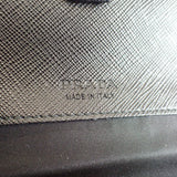 プラダ PRADA フォンケース スマホ 2ZH109 ショルダーバッグ ナイロン サフィアーノ ブラック レディース【中古】【Aランク】