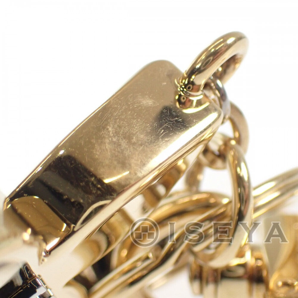 ルイヴィトン LOUIS VUITTON ポルトクレ ブロッサムドリーム M00355 キーホルダー ゴールド レディース【中古】【ABランク】