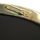 【中古】 K18 デザインジュエリー カメオ ブローチ K18イエローゴールド ネイビー ゴールド メノウ レディース【Aランク】