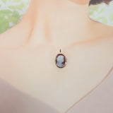 【中古】 K18 デザインジュエリー カメオ ブローチ K18イエローゴールド レッド メノウ レディース【Aランク】