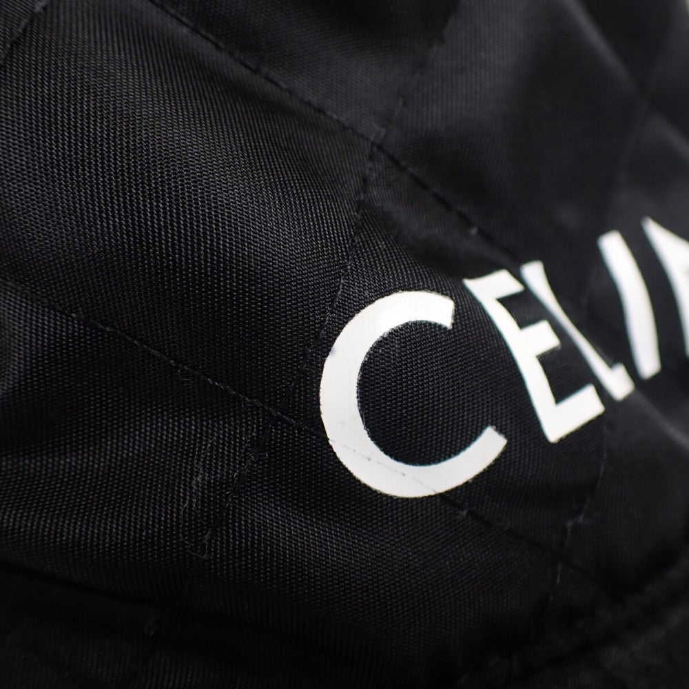 セリーヌ CELINE バケット M 2AUB0930C.38NO ハット ナイロン ブラック メンズ レディース【中古】【ABランク】