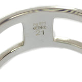 グッチ GUCCI インターロッキング ワイドオープンバンド 20号 295716J84008106 リング シルバー925 メンズ【中古】【Aランク】