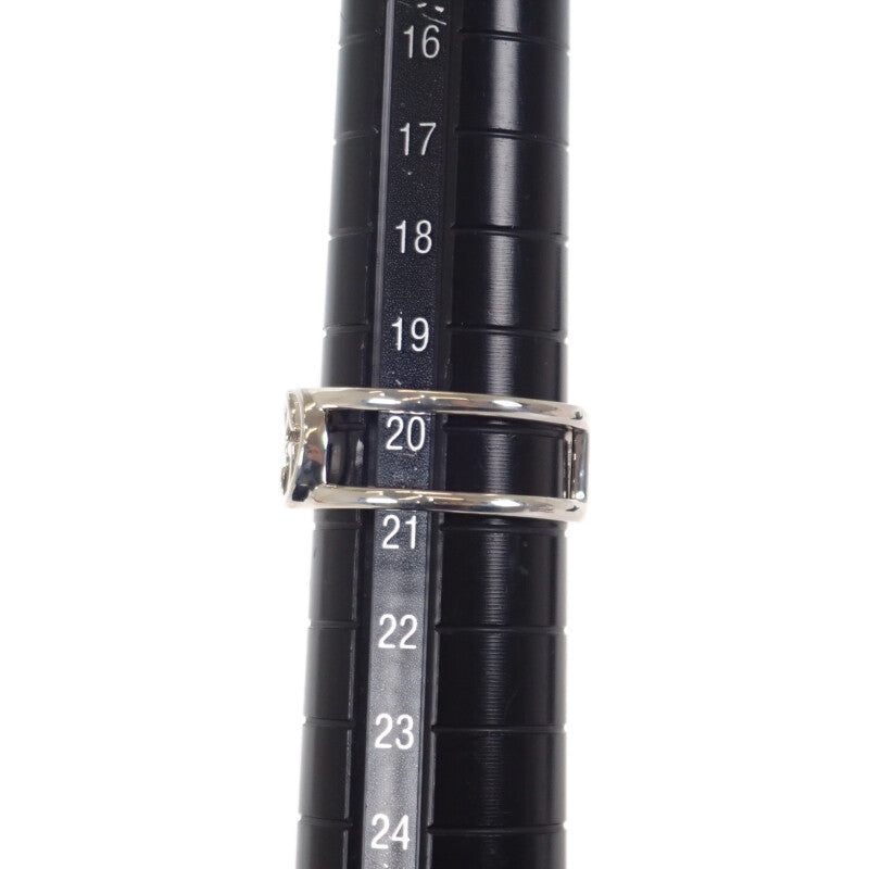 GUCCI 古馳 交織雙G寬版開口戒指 20號 295716J84008106 戒指 銀925 男士 女士【中古】【A級品】