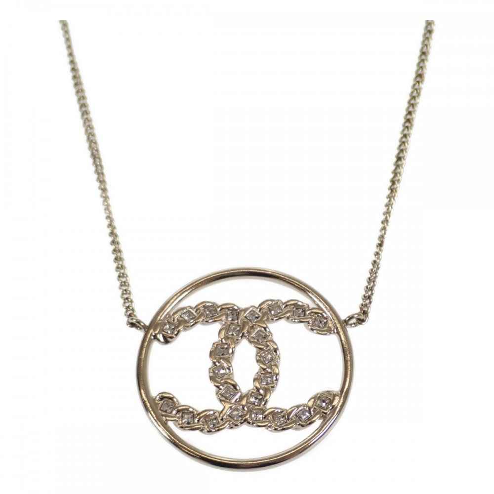シャネル CHANEL CC サークル ペンダント ネックレス メタル ゴールド メンズ レディース【中古】【Aランク】