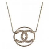 シャネル CHANEL CC サークル ペンダント ネックレス メタル ゴールド メンズ レディース【中古】【Aランク】